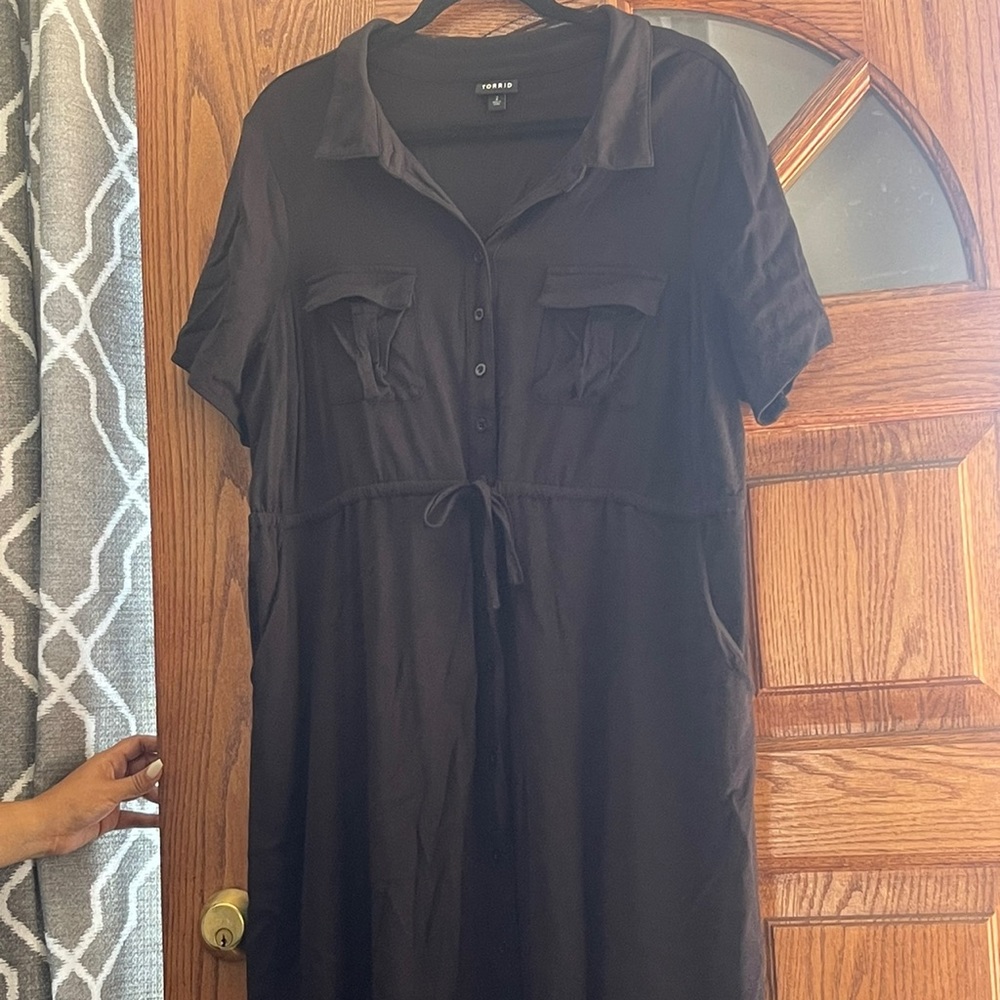 Torrid black dress above the knee